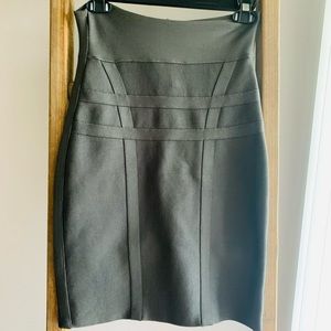 Herve Leger - High-Waist Pencil Bodycon Skirt